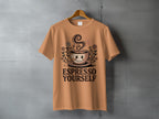 Espresso Yourself Smiling Coffee Cup Flowers Sun product type