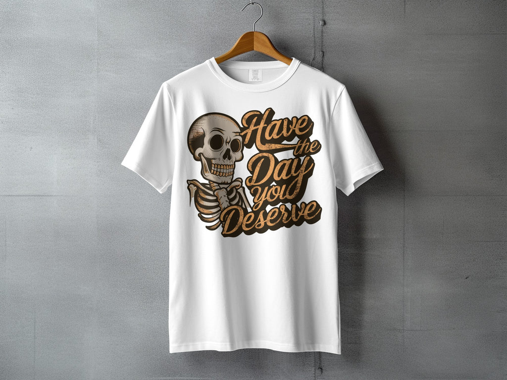 Skeleton Have The Day You Deserve Funny Sarcastic Quote product type

skeleton shirt
skull design
have the day you deserve
funny graphic
sarcastic quote
humor apparel
unique design
skeleton art
statement tee
cool shirt
halloween themed
spooky design
printed top
dark humor
gift idea
casual wear
expressive clothing
ironic message
novelty shirt
day you deserve