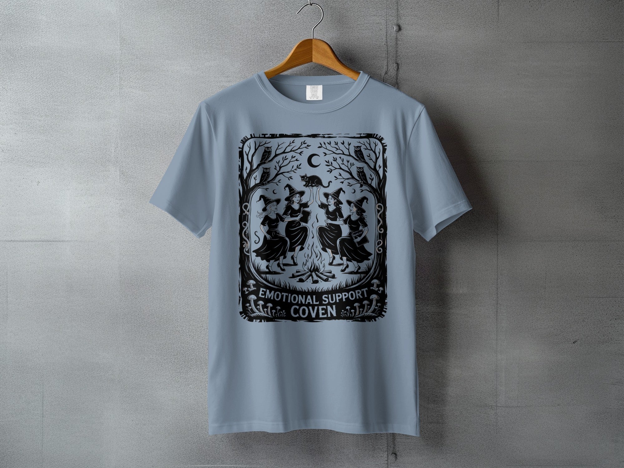 EMOTIONAL SUPPORT COVEN Witches Black Cat Owls product type