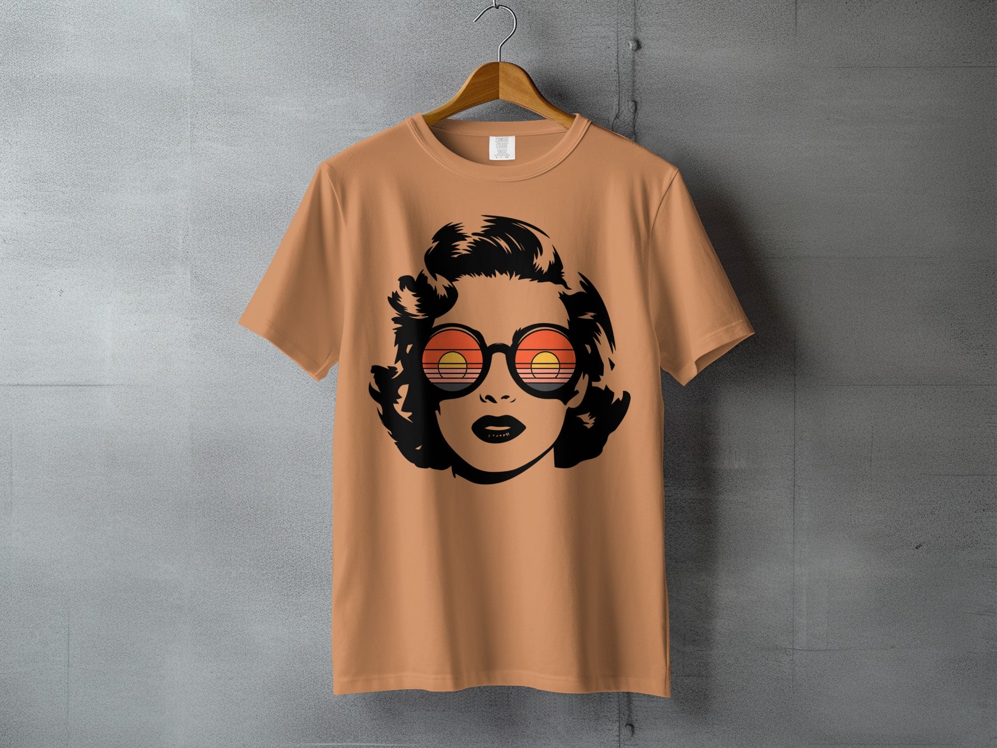 Classic Diva Face Sunglasses Retro Sunset Reflection product type