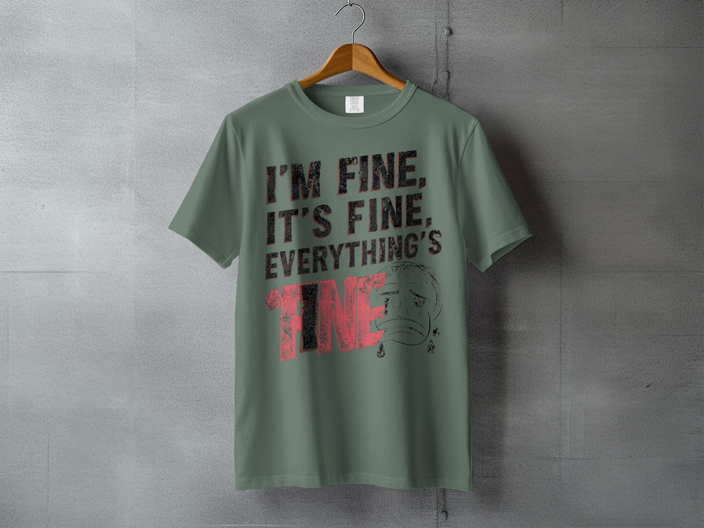 I'M FINE. IT'S FINE. EVERYTHING'S FINE. Sad Crying Face product type