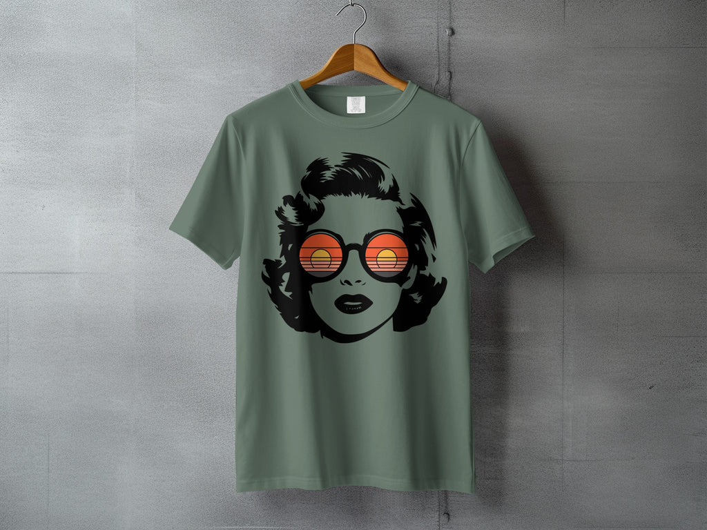 Retro Woman Sunset Sunglasses Graphic product type