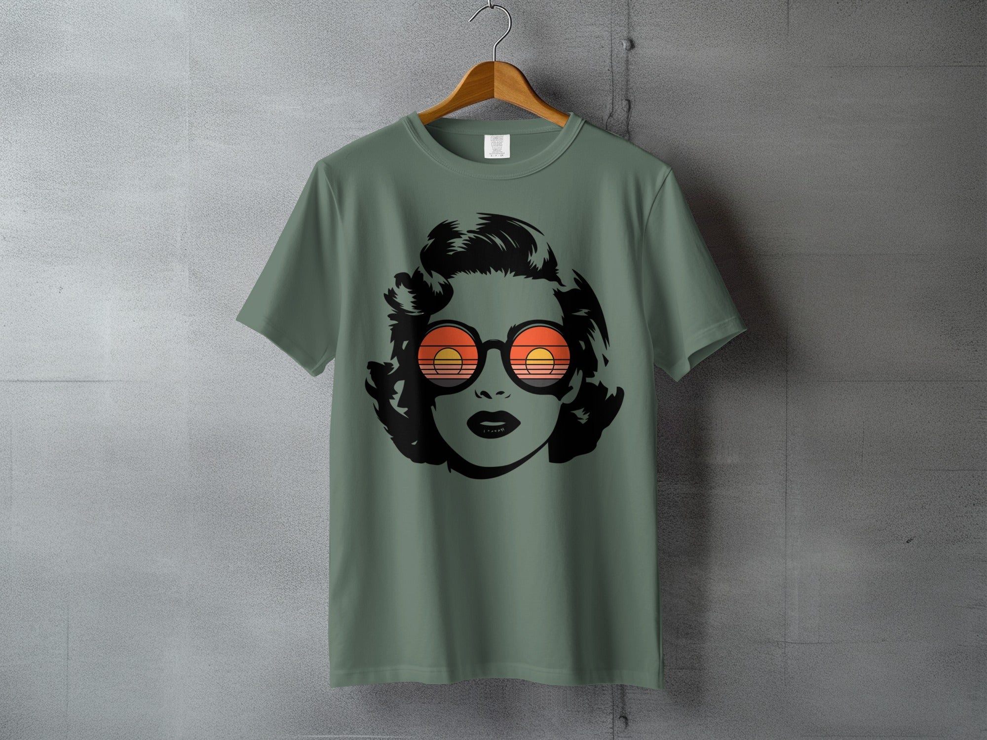 Retro Woman Sunset Sunglasses Graphic product type