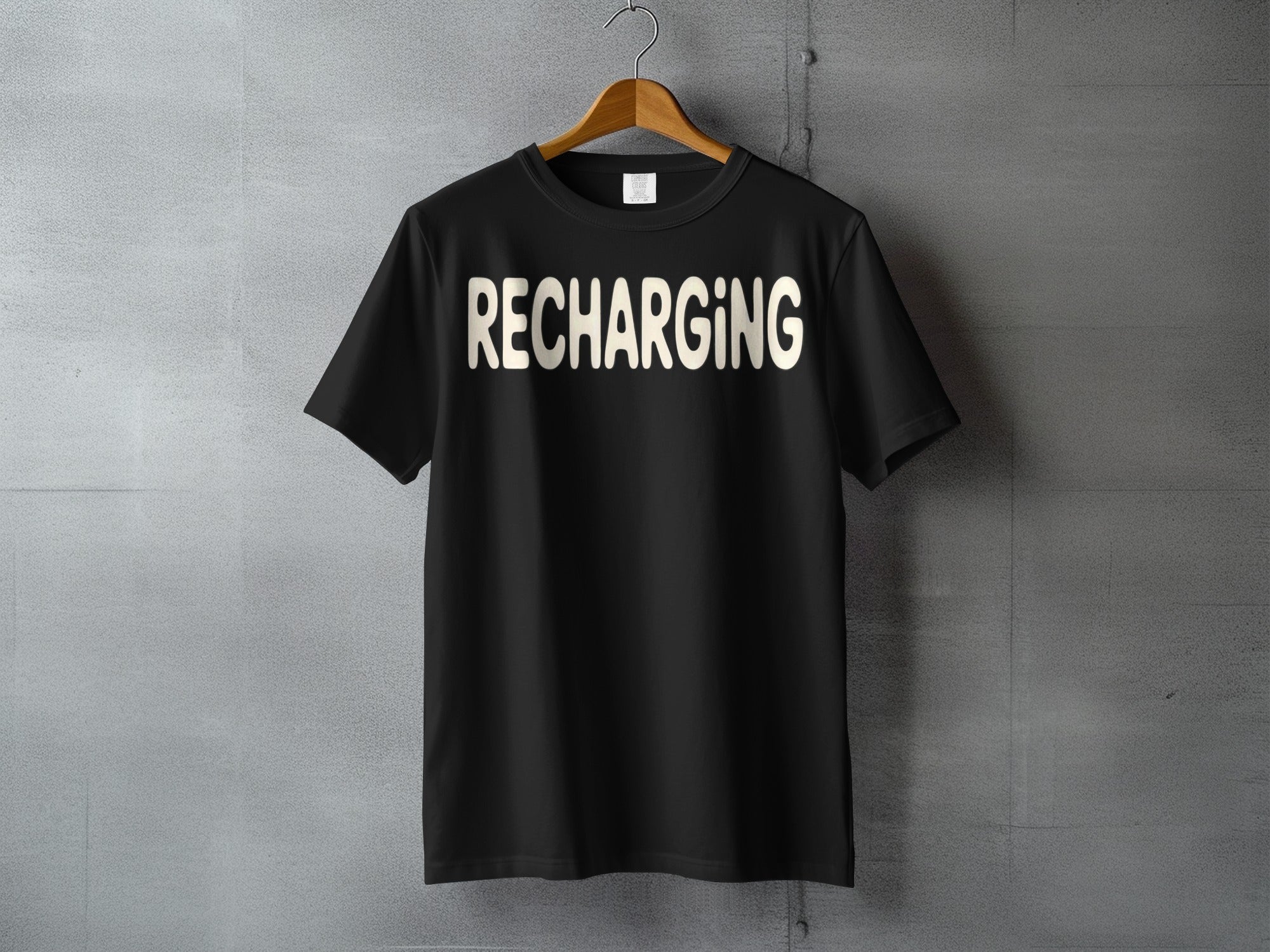 RECHARGING Black Graphic Statement Shirt product type