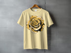 Golden Rose Illustration Design Shirt product type
