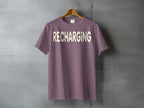 Mauve RECHARGING crewneck tee shirt product type