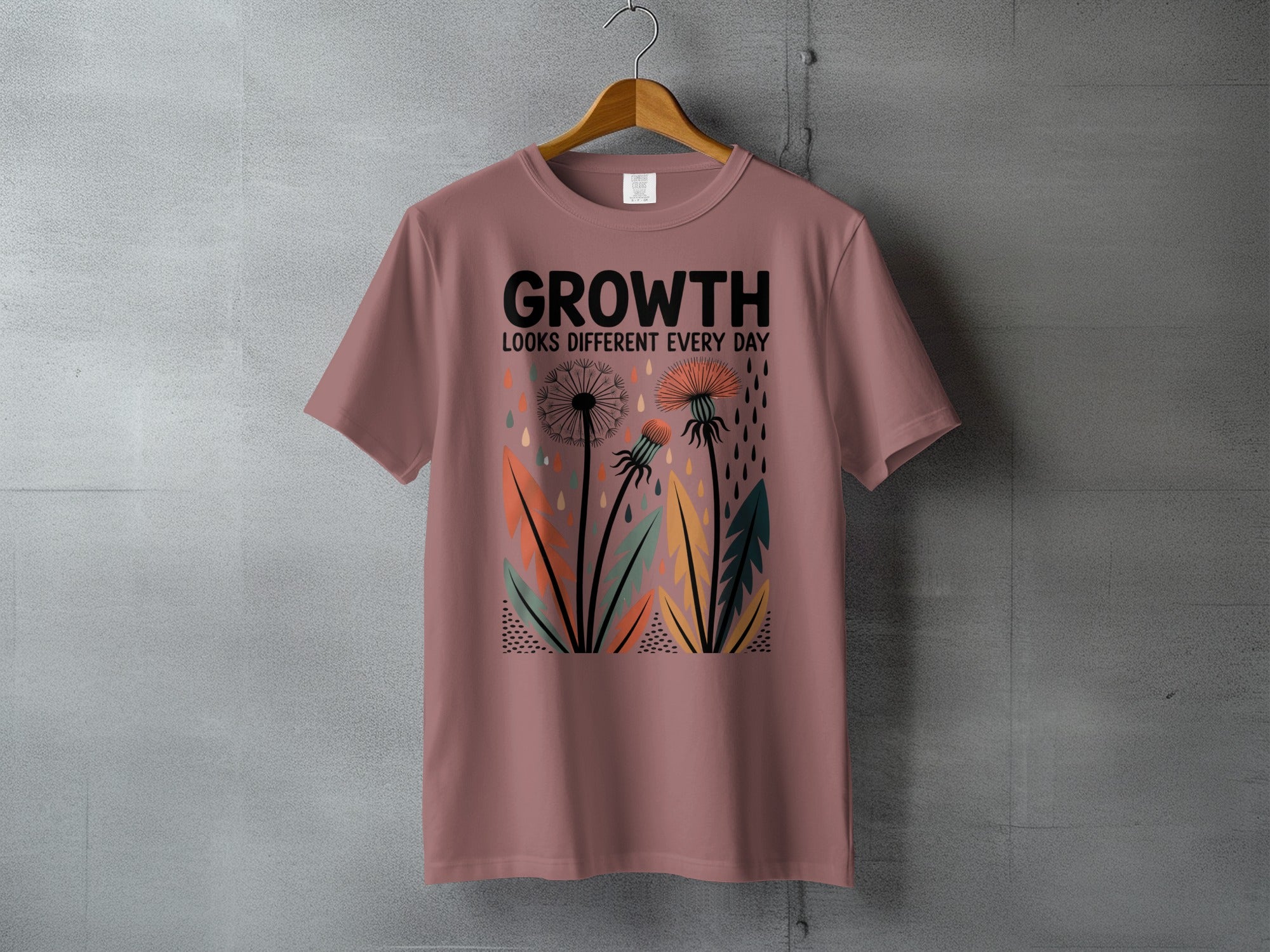 GROWTH LOOKS DIFFERENT EVERY DAY Dandelion Nature Print product type