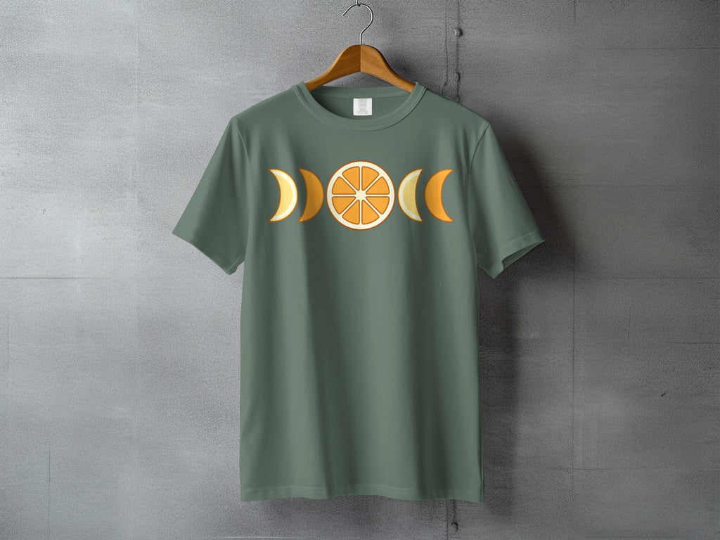 Orange Moon Phases Unique Citrus Fruit Slice Design product type