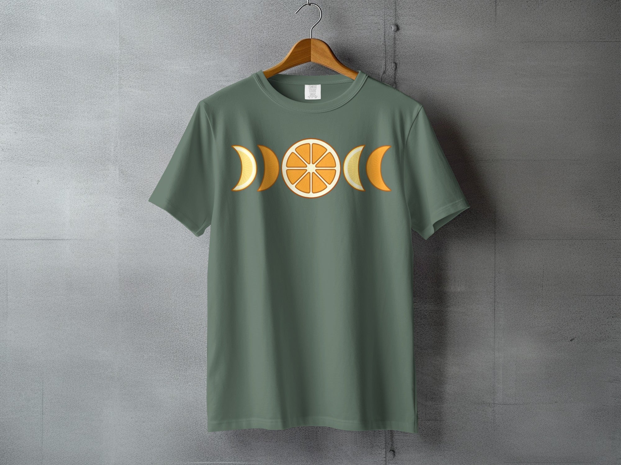 Orange Moon Phases Unique Citrus Fruit Slice Design product type