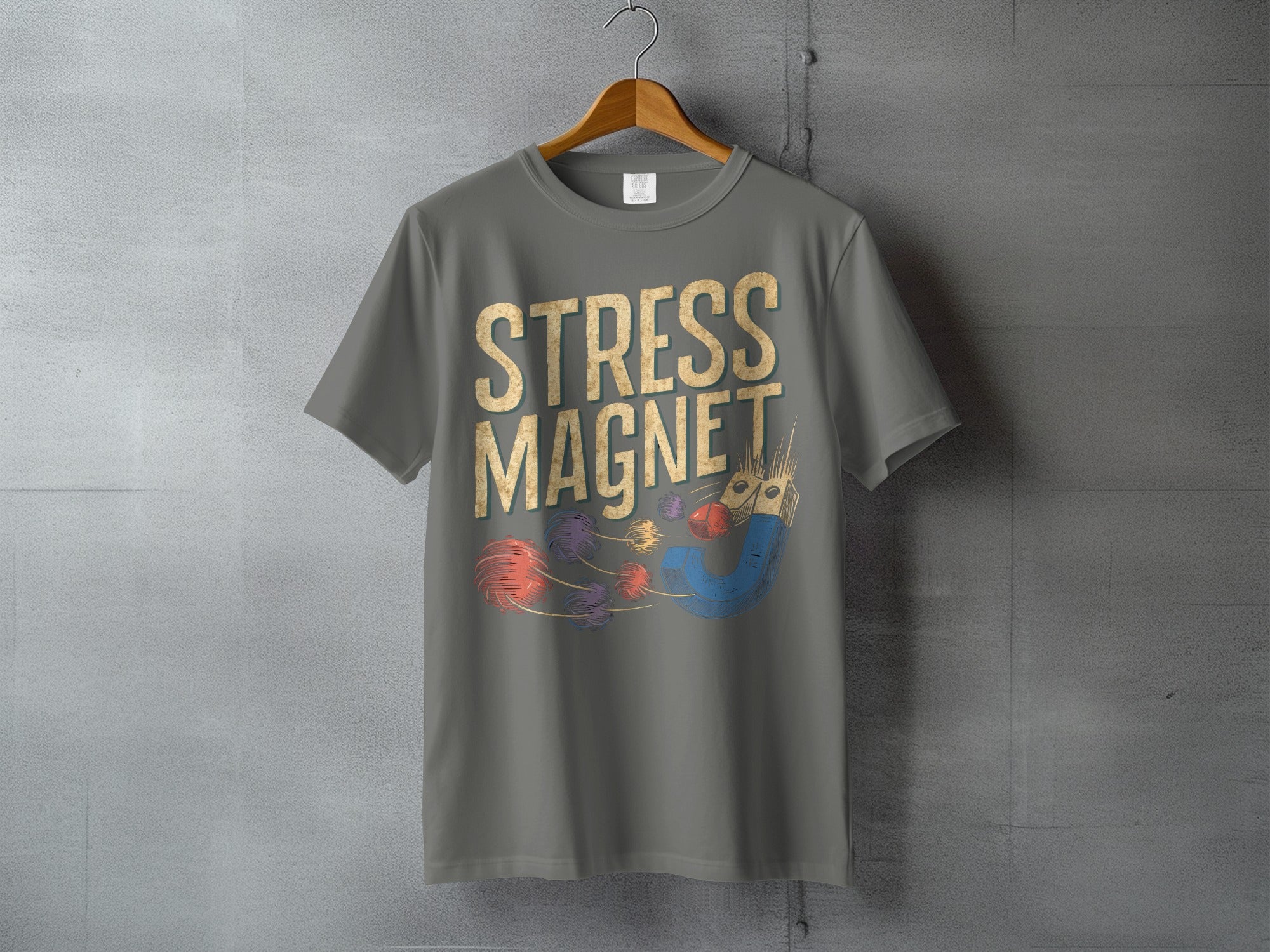 Stress Magnet Humorous Design Funny Saying product type