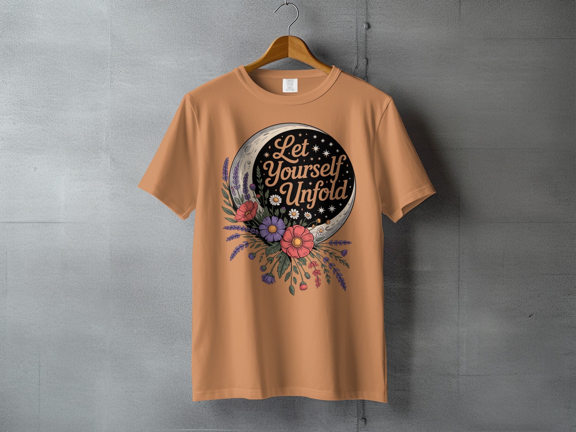 Let Yourself Unfold Moon Floral Inspirational T-Shirt product type
Let Yourself Unfold
Moon Design
Floral Graphic
Inspirational Tee
Empowerment Shirt
Self Love Apparel
Positive Vibe
Botanical Print
Nature Inspired
Celestial Moon
Boho Style
Womens Tee
Unisex Shirt
Summer Top
Spring Fashion
Gift For Her
Aesthetic Clothing
Spiritual Design
Growth Journey
Unique TShirt