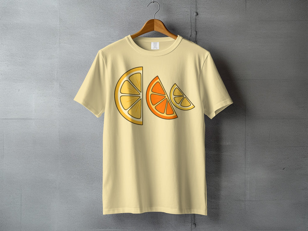 Lemon orange fruit slices print apparel product type
T-shirt, Shirt, Tee, Citrus slices, Lemon slice, Orange slice, Fruit slices, Fruit graphic, Fruit print, Summer fruit, Yellow shirt, Cream shirt, Graphic tee, Casual tee, Summer tee, Bright design, Fruity design, Apparel, Clothing, Short sleeve