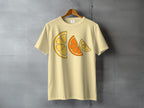 Lemon orange fruit slices print apparel product type
T-shirt, Shirt, Tee, Citrus slices, Lemon slice, Orange slice, Fruit slices, Fruit graphic, Fruit print, Summer fruit, Yellow shirt, Cream shirt, Graphic tee, Casual tee, Summer tee, Bright design, Fruity design, Apparel, Clothing, Short sleeve