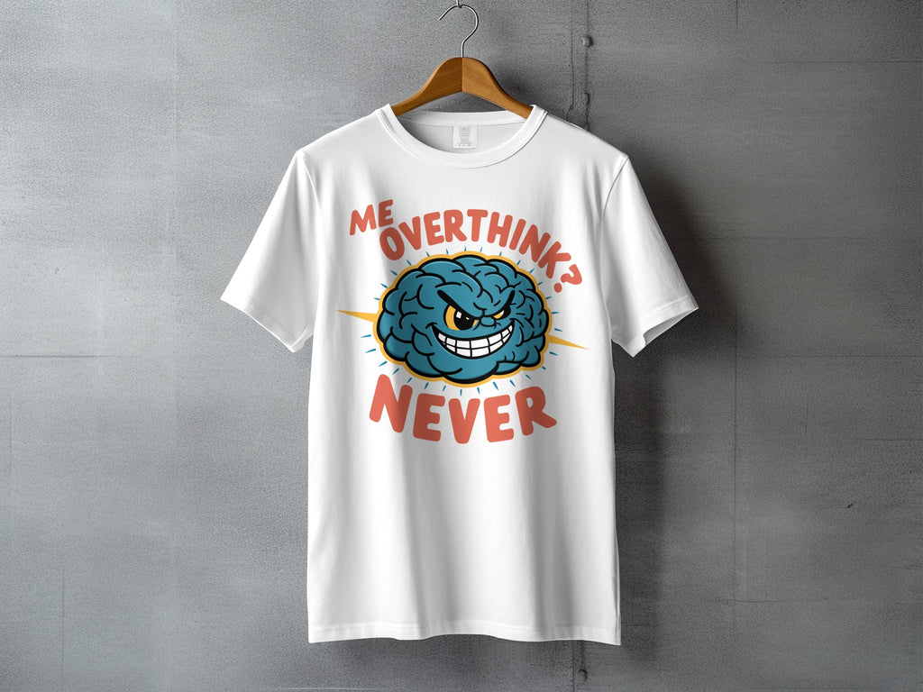 ME OVERTHINK NEVER Brain Cartoon Funny Quote product type
Overthink
Never
Brain
Cartoon
Funny
Quote
Humor
Mental Health
Thinking
Graphic Tee
Statement Shirt
White Shirt
Cool Design
Unique Gift
Sarcastic
Witty
Clever
Brain Design
Overthinking Meme
Casual Style