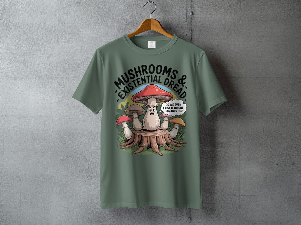 MUSHROOMS & EXISTENTIAL DREAD FUNNY FORAGING MYCOLOGY product type

Mushrooms, Existential Dread, Fungi Art, Mycology Lover, Foraging Humor, Nature Inspired, Forest Design, Tree Stump, Philosophical Quote, Funny Graphic, Humorous Art, Cartoon Style, Spore Design, Toadstool Art, Woodland Theme, Cottagecore Vibe, Unique Artwork, Indie Design, Sarcastic Humor, Whimsical Fungi