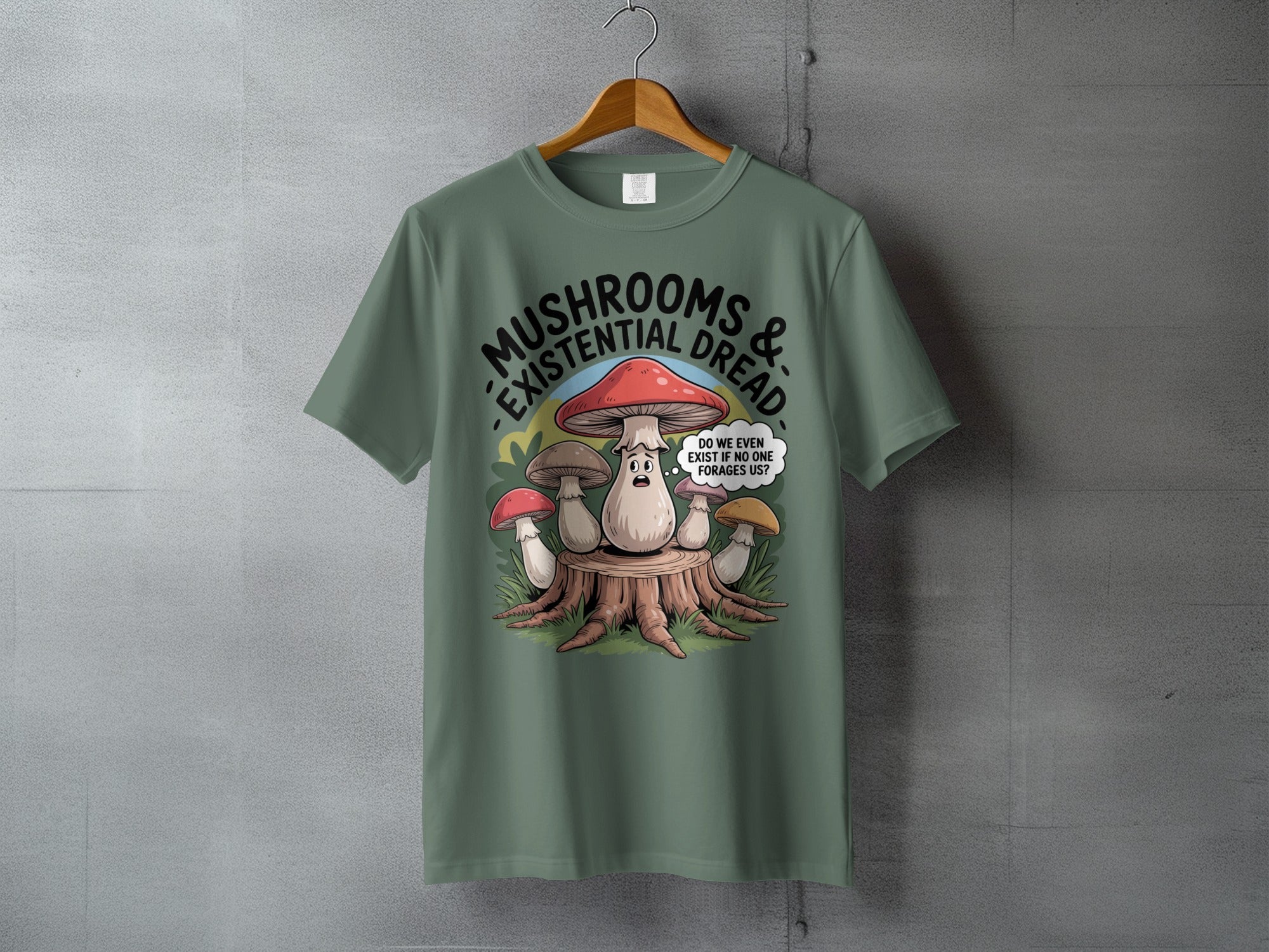 MUSHROOMS & EXISTENTIAL DREAD FUNNY FORAGING MYCOLOGY product type

Mushrooms, Existential Dread, Fungi Art, Mycology Lover, Foraging Humor, Nature Inspired, Forest Design, Tree Stump, Philosophical Quote, Funny Graphic, Humorous Art, Cartoon Style, Spore Design, Toadstool Art, Woodland Theme, Cottagecore Vibe, Unique Artwork, Indie Design, Sarcastic Humor, Whimsical Fungi