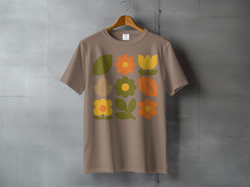 Retro Groovy Flower Leaves Pattern Tshirt product type
Retro
Groovy
Boho
Flowers
Floral
Leaves
Botanical
Vintage
Aesthetic
Tshirt
Tee
Apparel
Garden
Nature
Orange
Yellow
Green
Earthy
Spring
Summer