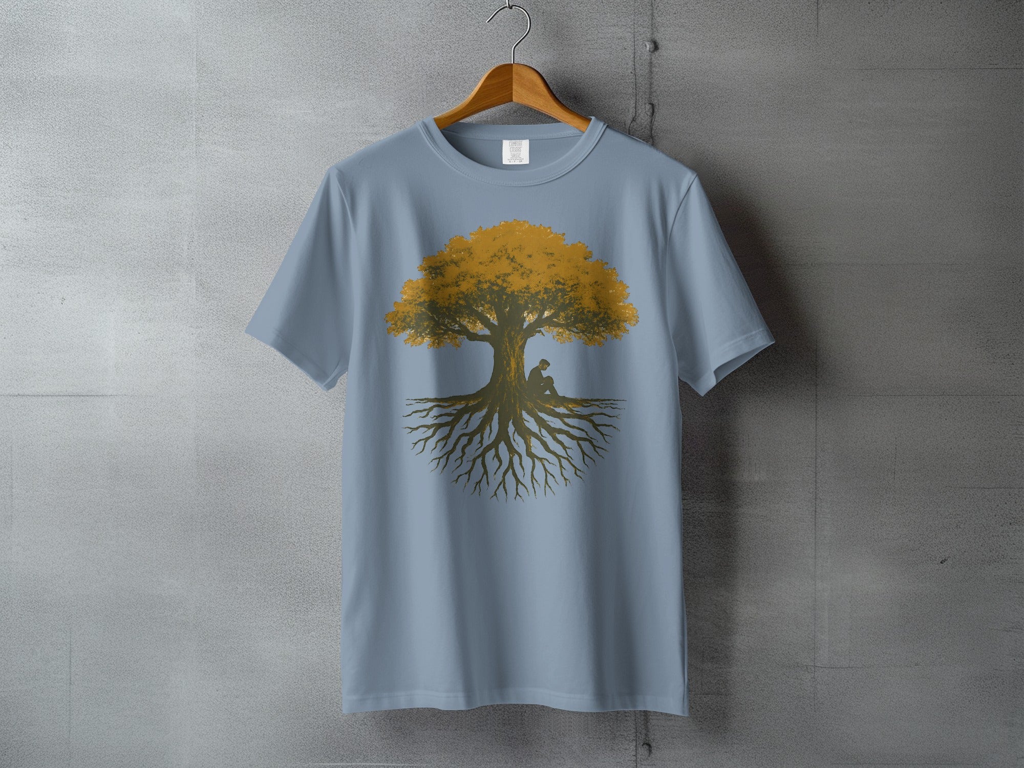 Wisdom Tree Roots Contemplation Figure Design Light Blue product type