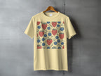 Cute Strawberry Blueberry Berry Pattern Sleepy Faces product type
Strawberry
Blueberry
Berries
Fruit pattern
Cute design
Whimsical print
Cartoon fruit
Happy faces
Sleepy berries
Nature inspired
Summer theme
Foodie fashion
Repeating pattern
Red fruit
Blue fruit
Green leaves
Yellow shirt
Casual apparel
Unique print
Berry vines