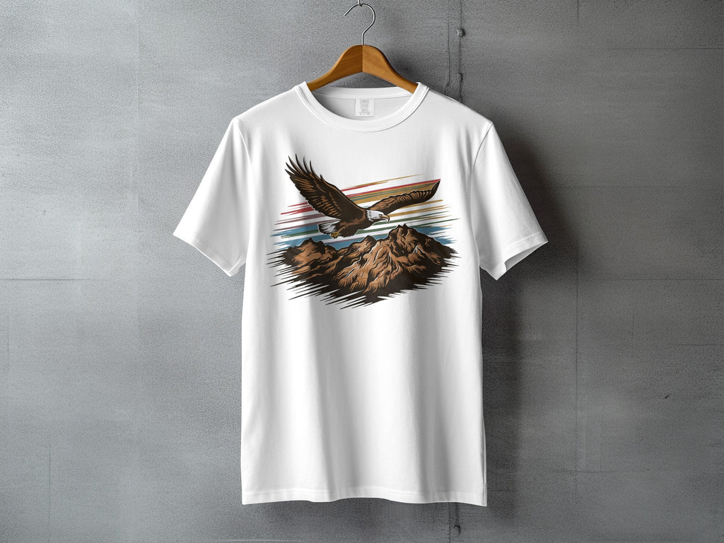 Powerful Eagle Flying Mountain Horizon Colorful Stripes Product
Eagle
Bird
Flying
Mountain
Nature
Wildlife
Majestic
Outdoor
Adventure
Graphic
Animal
Raptor
Freedom
Landscape
Horizon
Stripes
Art
Proud
Sky
Wilderness