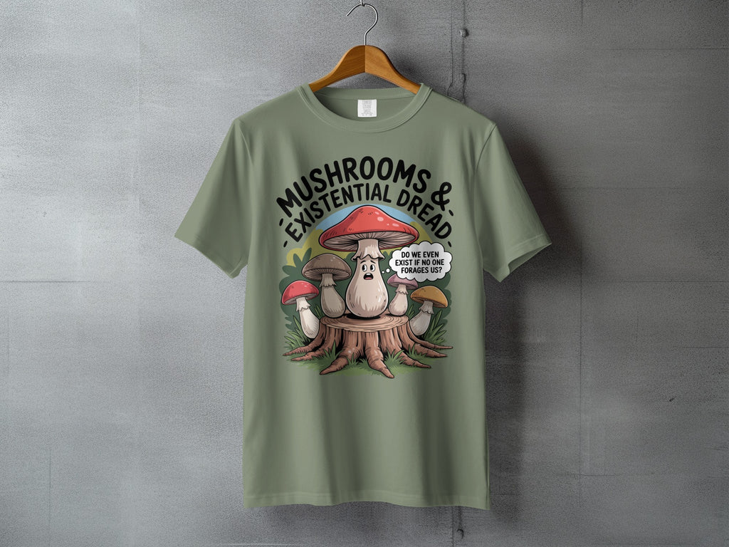 MUSHROOMS & EXISTENTIAL DREAD funny design product type
Mushroom
Existential Dread
Fungi
Humorous
Funny
Graphic Design
Mycology
Philosophy
Nature Lover
Woodland
Shroom Lover
Deep Thoughts
Quirky Art
Unique Gift
Cartoon Style
Foraging Theme
Forest Life
Tree Stump
Funny Quote
Creative Design