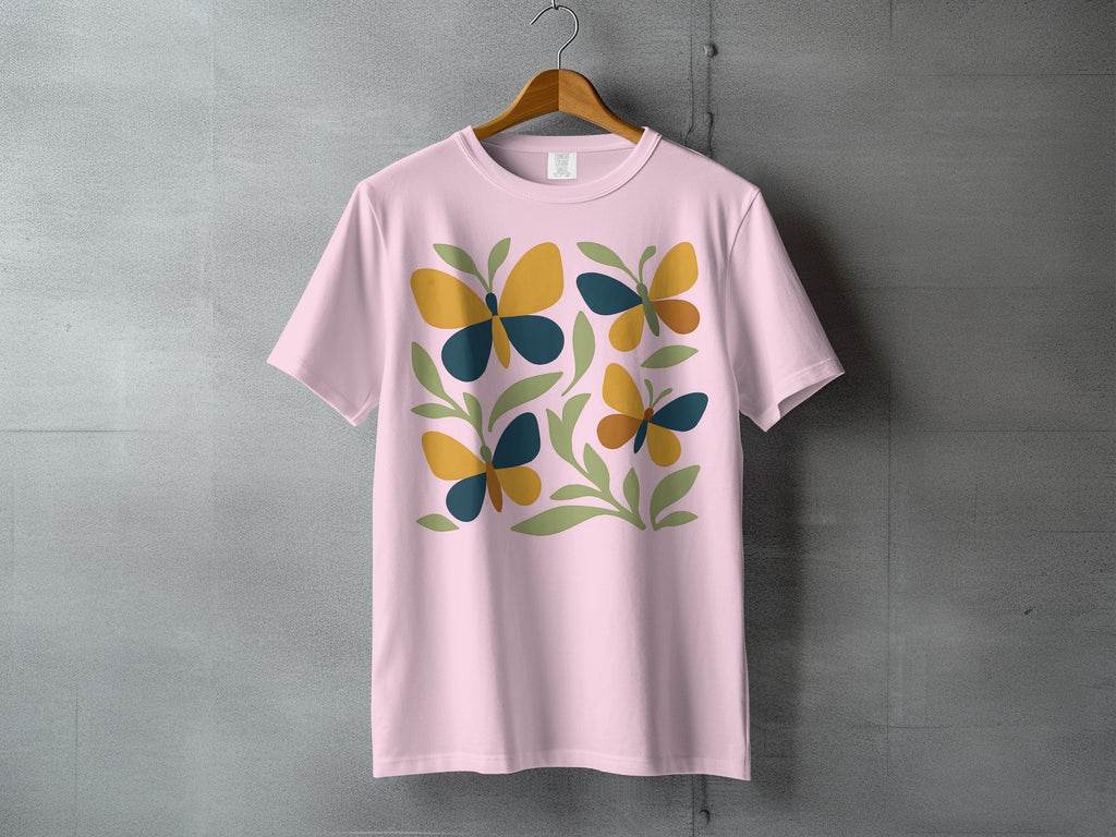 Abstract Butterflies Pastel Pink Botanical Design T-Shirt product type
Butterfly
Butterflies
Floral
Botanical
Abstract
Nature
Pink
Pastel Pink
Colorful
Artistic
Design
Leaf
Leaves
Retro
Summer
Spring
Graphic
T-shirt
Apparel
Insect