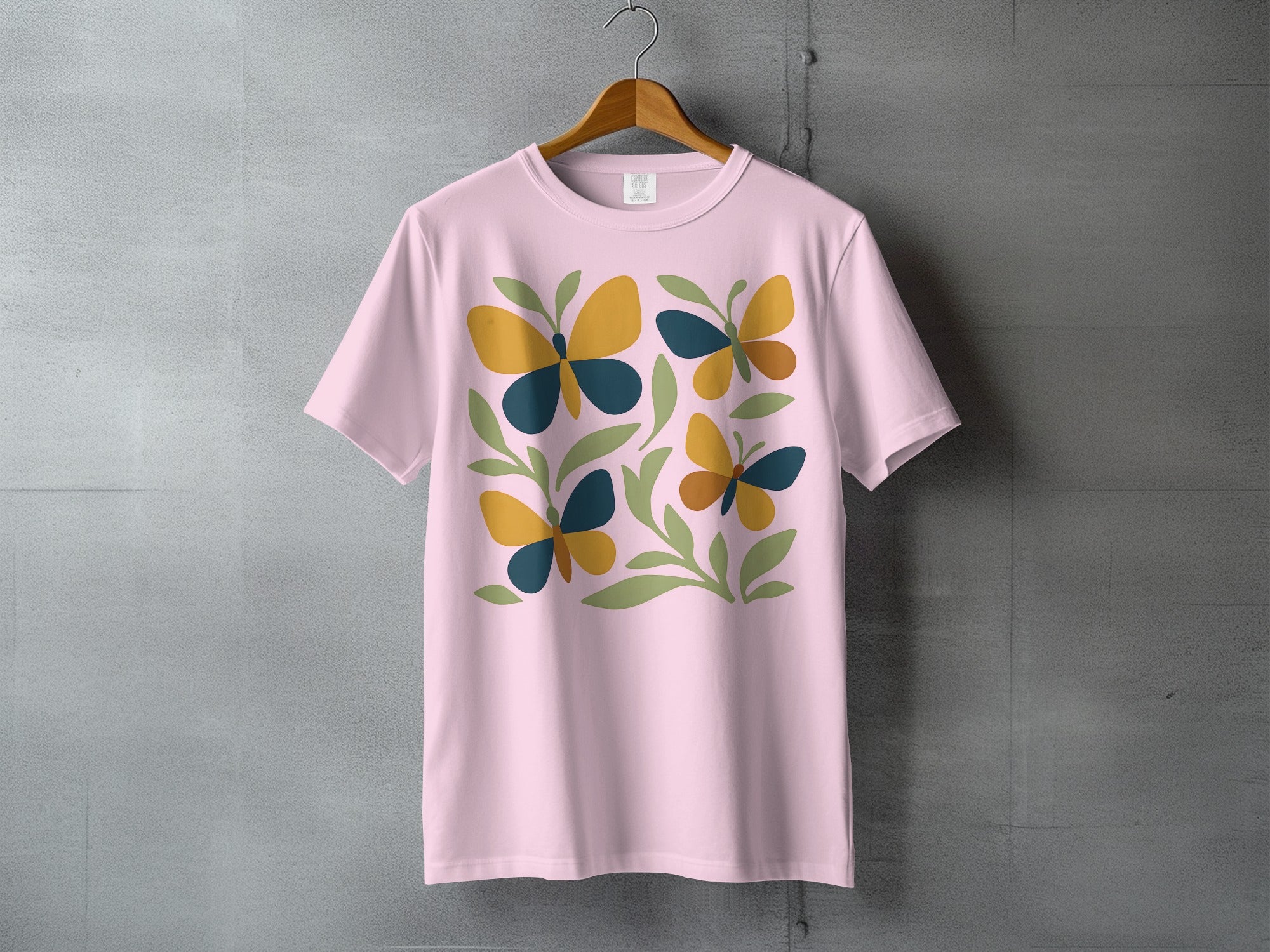 Abstract Butterflies Pastel Pink Botanical Design T-Shirt product type
Butterfly
Butterflies
Floral
Botanical
Abstract
Nature
Pink
Pastel Pink
Colorful
Artistic
Design
Leaf
Leaves
Retro
Summer
Spring
Graphic
T-shirt
Apparel
Insect