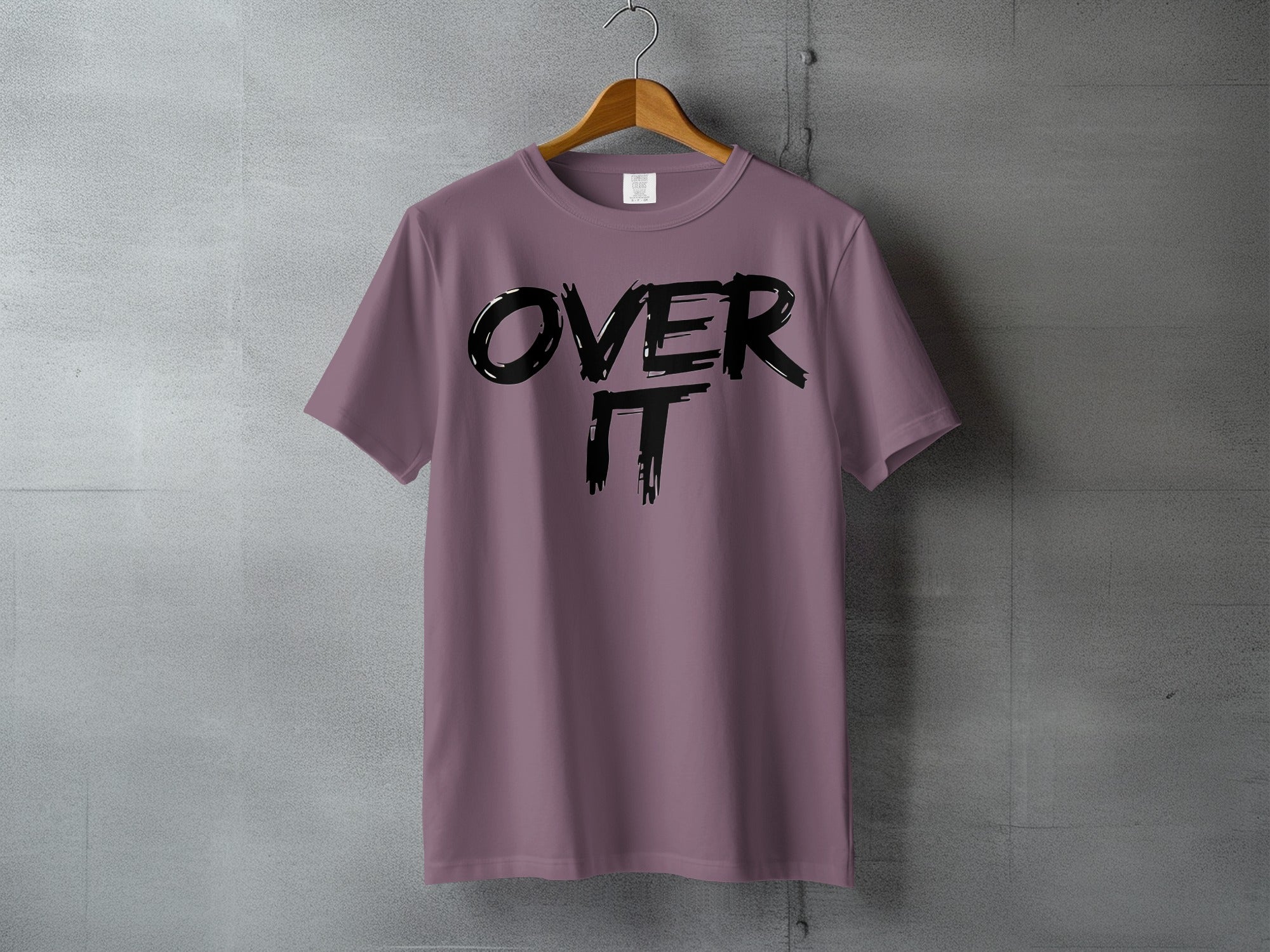 Plum OVER IT graphic design casual modern t-shirt