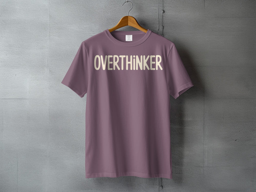 OVERTHINKER Mauve Purple T-Shirt product type