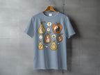 Meditating Figures Apples Pears Yin Yang Mystery Clouds t-shirt product type