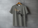Rearing Wolf Golden Butterflies Graphic Tee product type