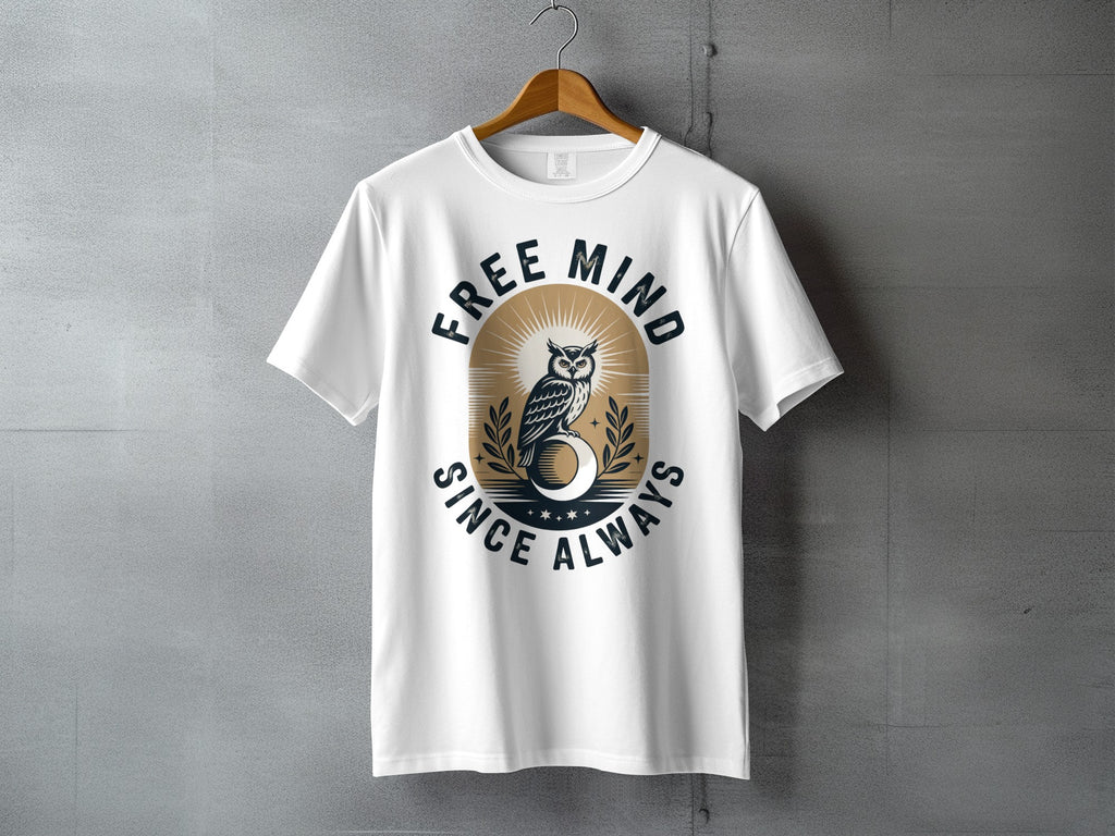 Free Mind Since Always Owl Moon Sunburst T-shirt product type