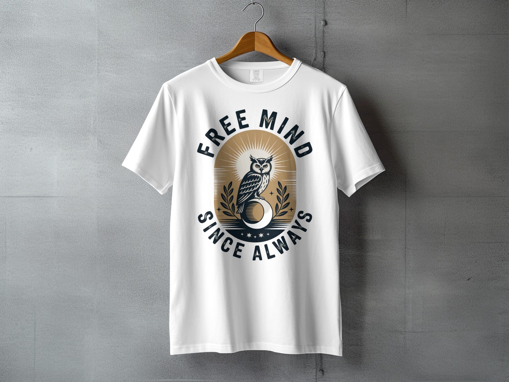Free Mind Since Always Owl Moon Sunburst T-shirt product type