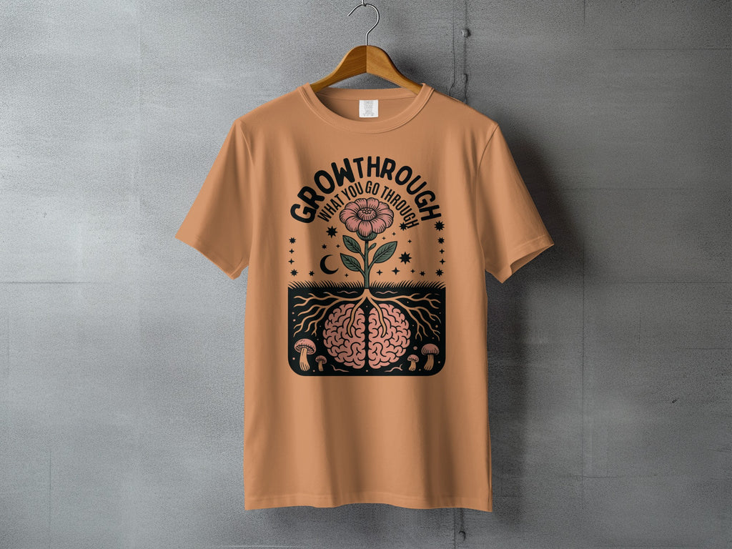 Growthrough What You Go Through Flower Brain Roots product type