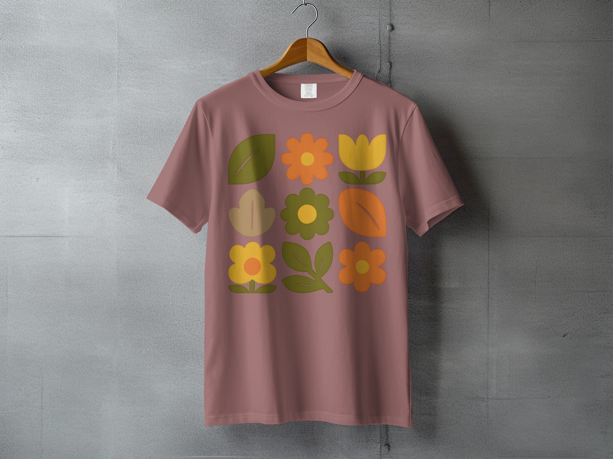 Retro Floral Design Leaves Flowers Shirt Product Type
T-shirt, Retro style, Floral print, Botanical design, Vintage aesthetic, Flower pattern, Leaf pattern, Graphic tee, Abstract art, Midcentury modern, Boho fashion, Nature inspired, Pink apparel, Short sleeve, Unisex clothing, Casual top, Spring summer, Garden motif, Colorful flowers, Daisy tulip design