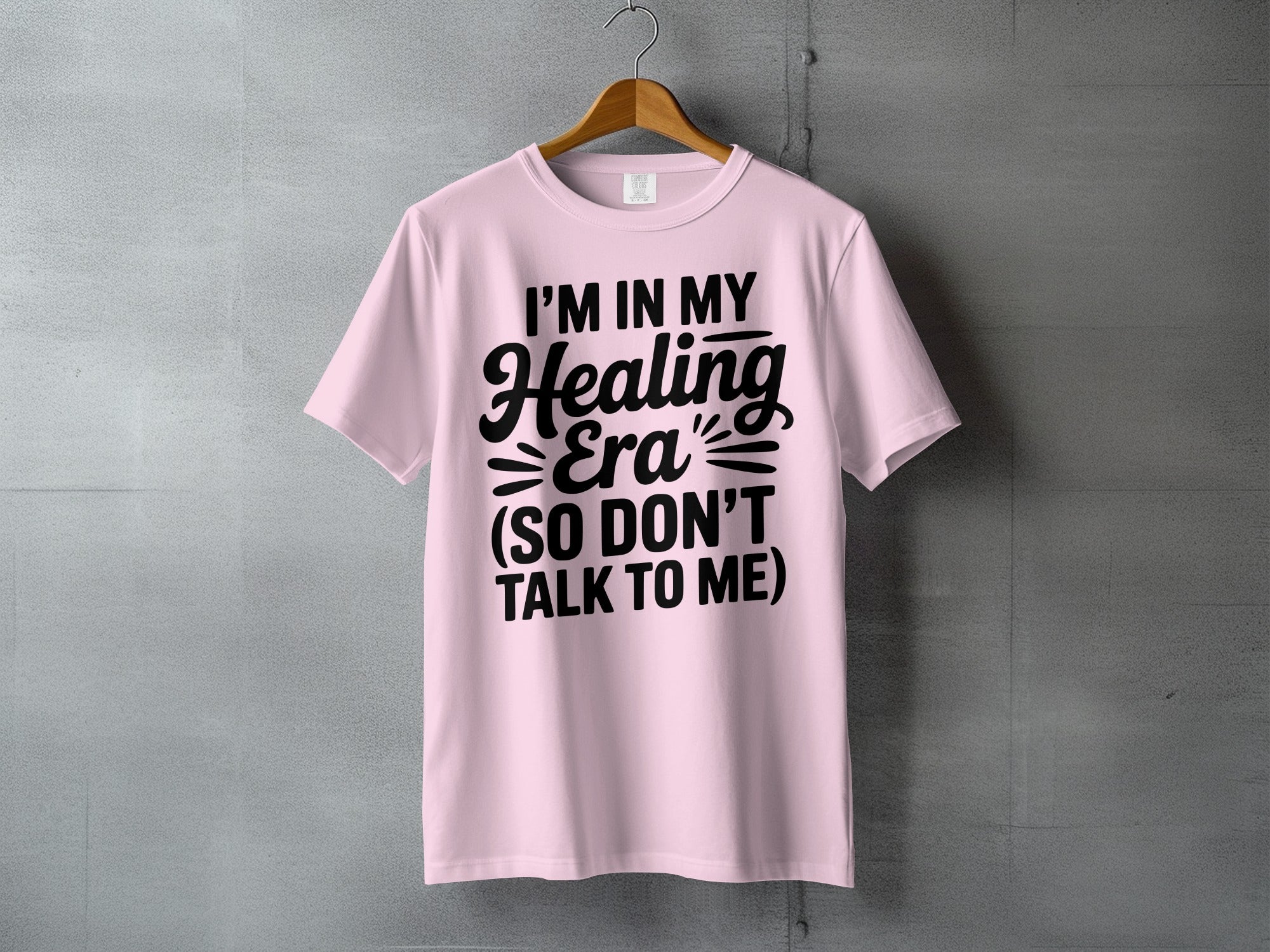 I'm In My Healing Era So Don't Talk To Me T-shirt Product Type
Healing Era
My Healing Era
Healing Journey
Self Healing
Mental Wellness
Self Care
Quiet Time
Introvert Humor
Sarcastic Quote
Funny Saying
Don't Talk To Me
Statement Tee
Graphic Print
Pink Shirt
Bold Design
Lifestyle Apparel
Unique Message
Trendy Quote
T-shirt Design
Empowerment Shirt