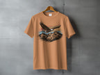 Majestic Eagle Flying Mountain Scenery Colorful Stripes product type