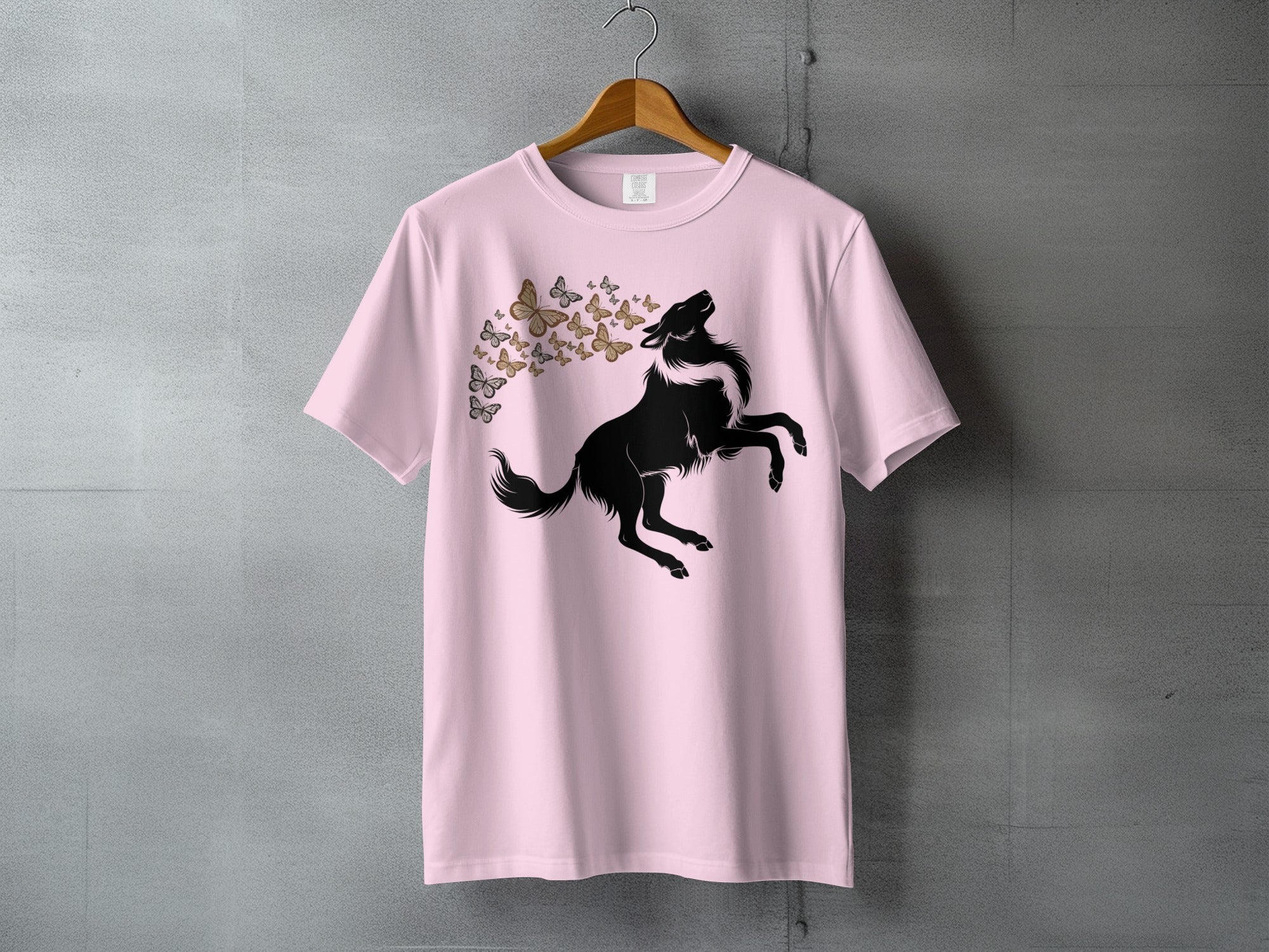 Majestic Wolf Butterfly Spirit Animal Design product type
Wolf
Butterfly
Animal Design
Silhouette Art
Wildlife Print
Fantasy Creature
Spirit Animal
Pink Top
Canine Art
Howling Design
Nature Theme
Graphic Apparel
Unique Gift
Animal Lover
Mystical Wolf
Elegant Design
Boho Style
Creature Graphic
Artistic Print
Pink Shirt