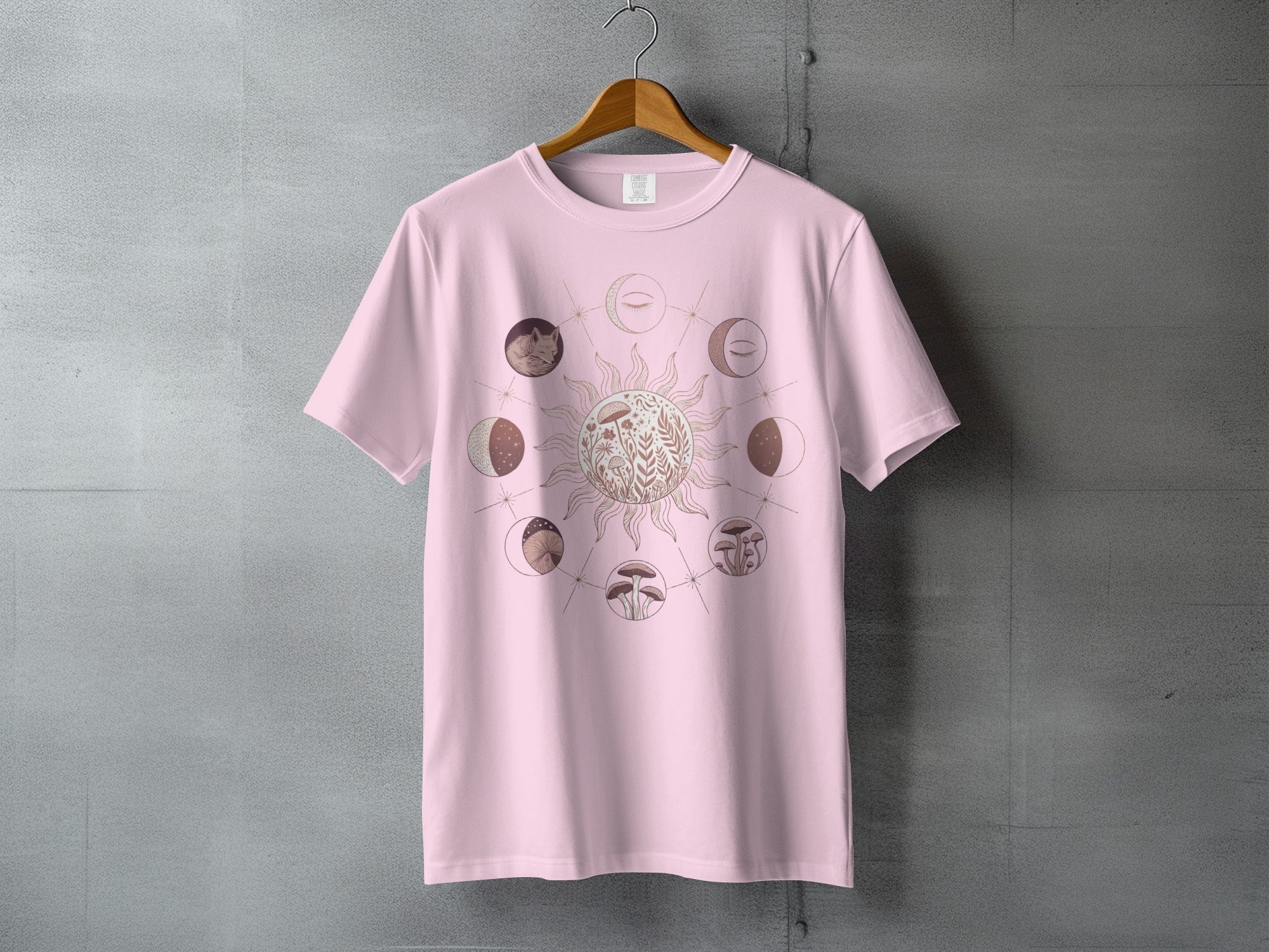 Mystical Celestial Sun Moon Fox Mushroom Design product type