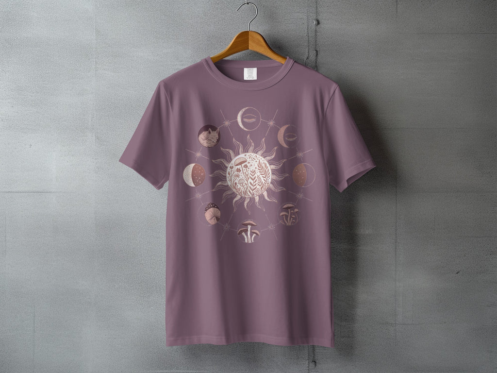 Mystical Celestial Sun Moon Fox Eye Mushroom Phases product type