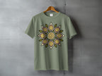 Botanical Fruit Mandala Spiral Sage Green T-shirt product type