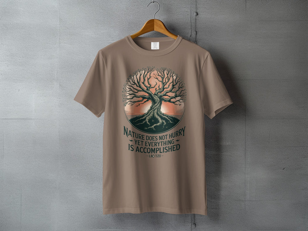 Nature Does Not Hurry Accomplished Quote Tree product type
