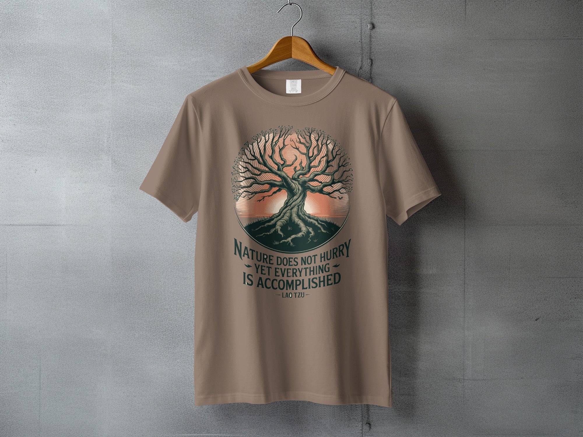 Nature Does Not Hurry Accomplished Quote Tree product type