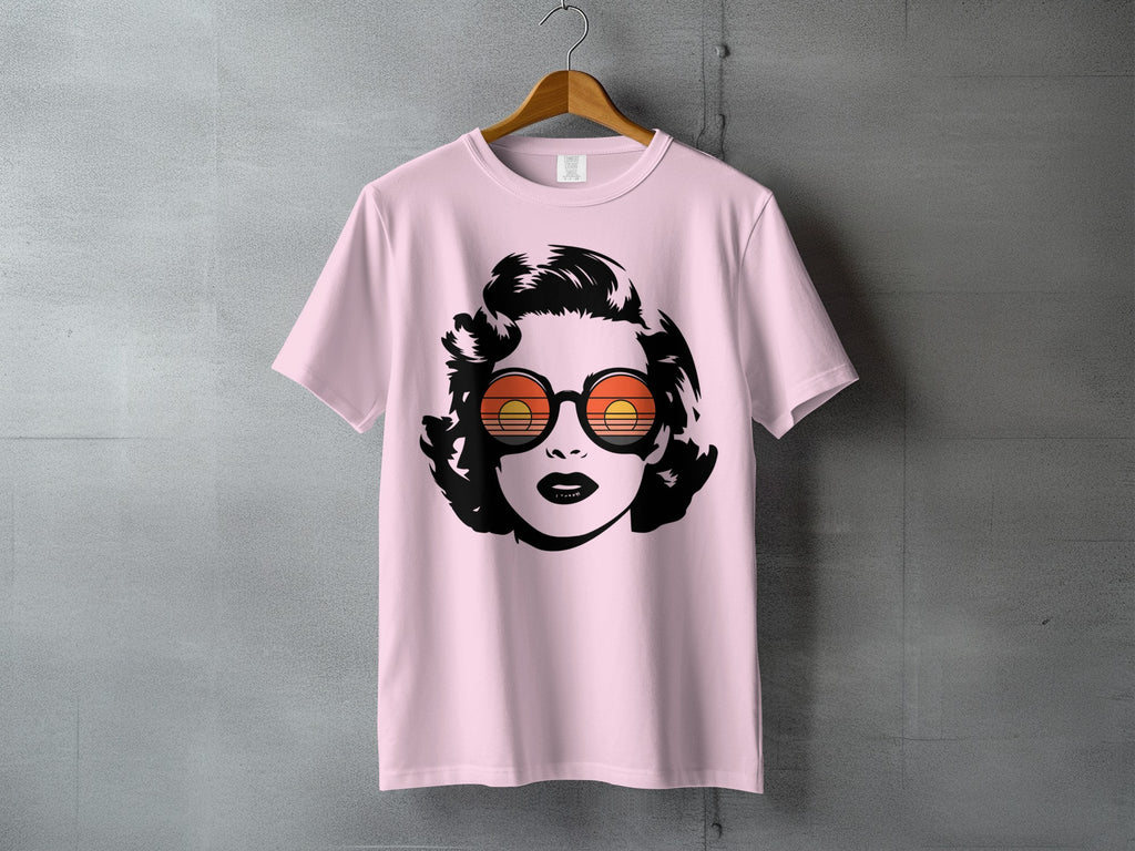 Retro Icon Sunset Glasses Graphic Pink product type
Retro design
Vintage aesthetic
Sunset sunglasses
Iconic face
Marilyn style
Woman graphic
Pop art
Pink garment
Fashion print
Artistic illustration
Summer vibe
Beach style
Cool sunglasses
Graphic product
Celebrity inspired
Old Hollywood
Abstract portrait
Trendy item
Unique design
Eyewear art