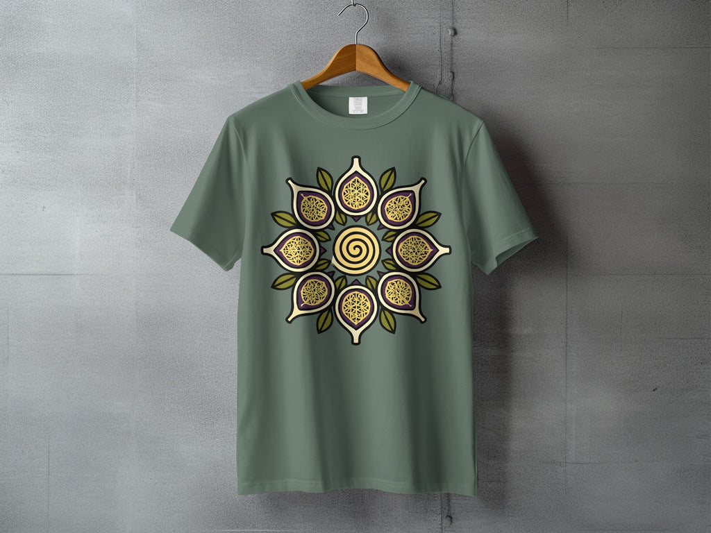 Unique Fig Mandala Pattern Spiral Center Green T-Shirt product type
Fig
Mandala
Spiral
Botanical
Fruit
Nature
Green
Purple
Yellow
T-Shirt
Tee
Apparel
Clothing
Graphic
Design
Artistic
Abstract
Spiritual
Pattern
Unique