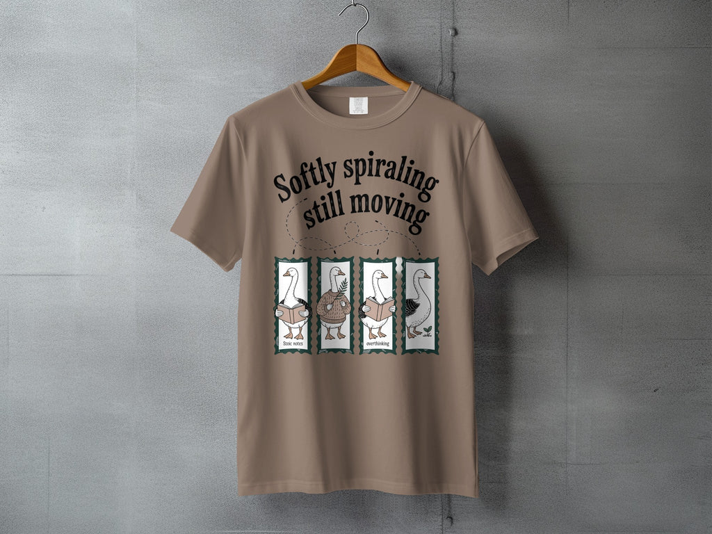 Softly Spiraling Still Moving Geese Stoic Overthinking product type
