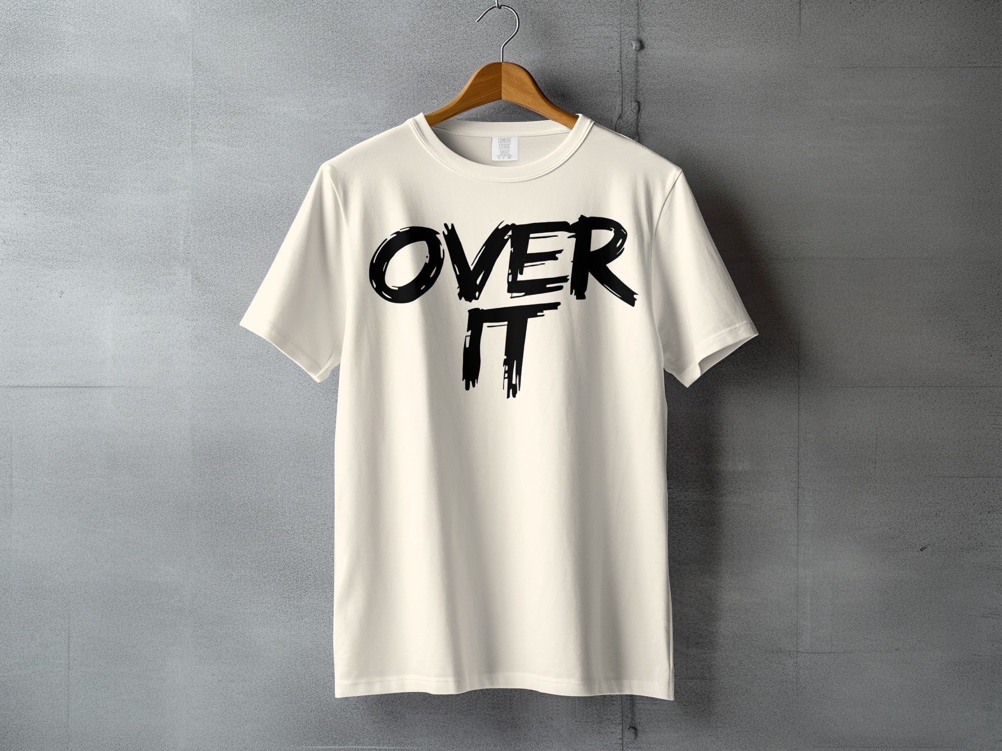 OVER IT Statement Cream Graphic T-Shirt product type