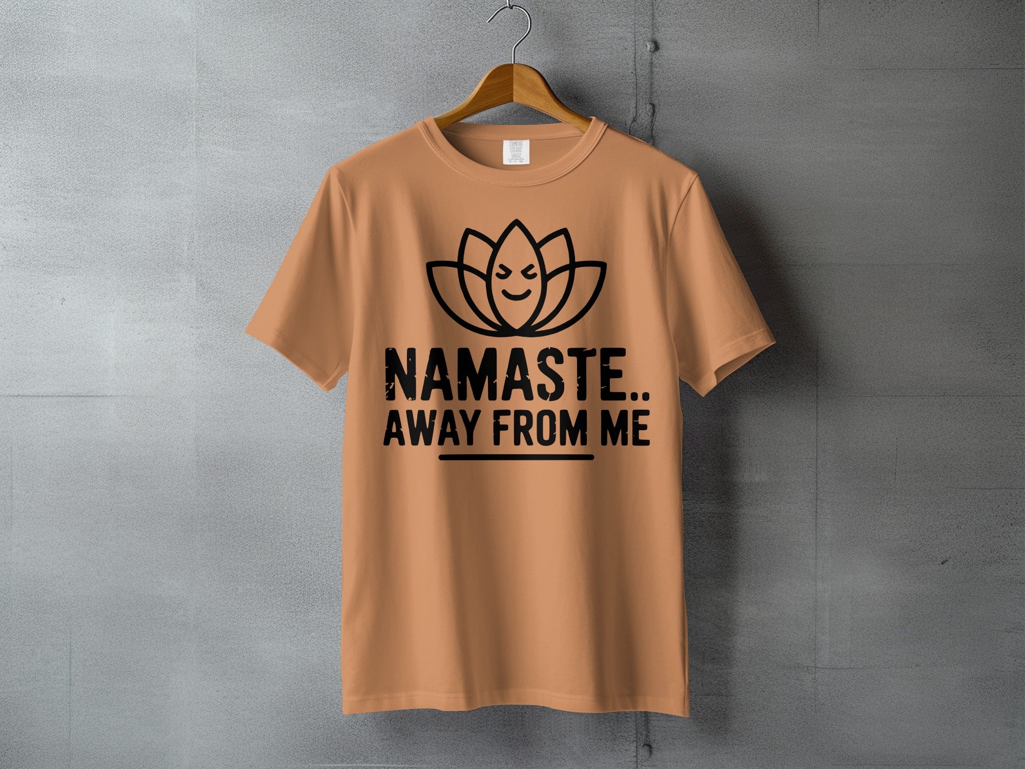 Namaste Away From Me Winking Lotus Funny Yoga product type