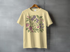 Berries Leaves Flowers Peace Sign Heart Design product type
Berry Design
Strawberry Art
Blueberry Graphic
Blackberry Print
Fruit Pattern
Floral Illustration
Leafy Design
Peace Symbol
Heart Motif
Nature Inspired
Botanical Art
Summer Vibes
Hippie Style
Boho Chic
Graphic Tee
Casual Shirt
T-shirt Print
Cream Tee
Purple Berries
Green Leaves