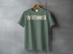 OVERTHINKER green crewneck graphic shirt product type